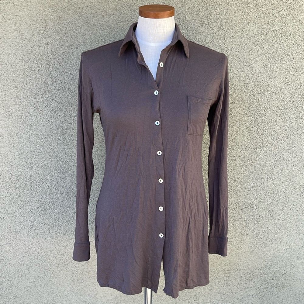 Peruvian Connection Modal Button Down Top - image 2
